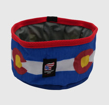 Load image into Gallery viewer, Packable Dog Water Bowl Colorado