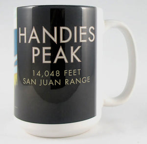 Handies Peak, Colorado–Colorado 14er–ceramic mug 15oz.