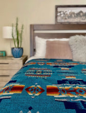 Load image into Gallery viewer, Artisan Woven Queen Size
Blanket, Native Design Throw Blanket