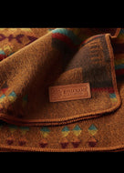 Western Boho Style Mountain Blanket, Native American Bedding, Ecuadane