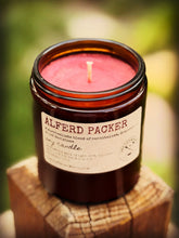Load image into Gallery viewer, Alferd Packer Soy Candle, Alfred Packer Cannibal Candle, Lake City Colorado Candles