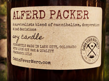 Load image into Gallery viewer, Alferd Packer Soy Candle, Alfred Packer Cannibal Candle, Lake City Colorado Candles