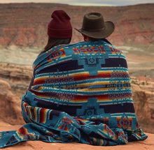 Load image into Gallery viewer, Artisan Woven Queen Size
Blanket, Native Design Throw Blanket