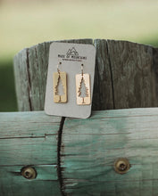 Load image into Gallery viewer, Pine Silhouette Earrings, Gold