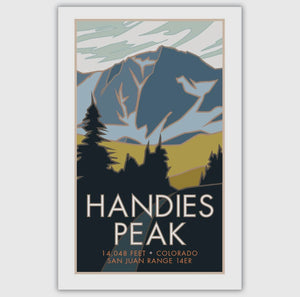 Handies Peak, Colorado-Colorado 14er Poster