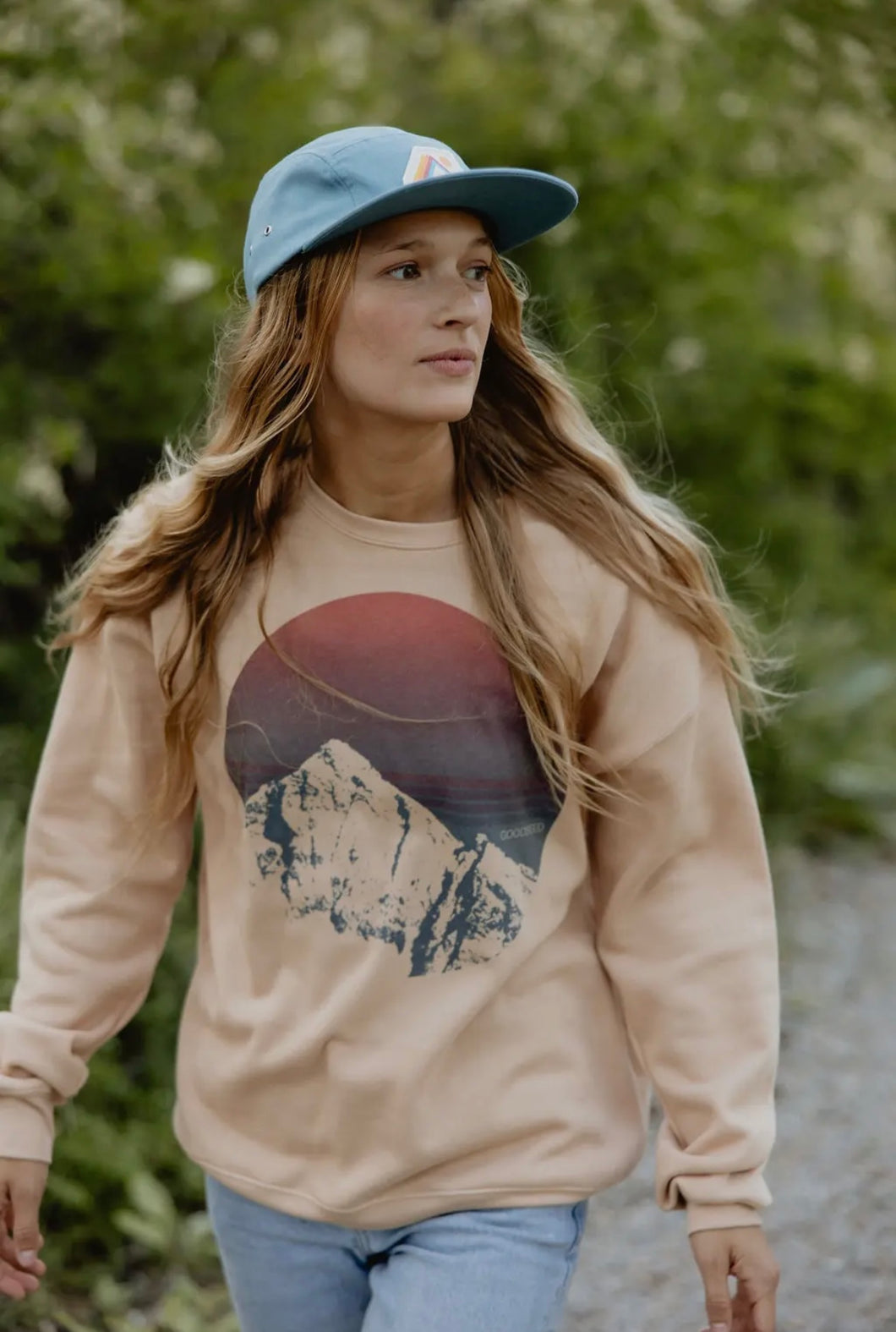 Retro Inspired Mountain Sweatshirt by Goodseed
