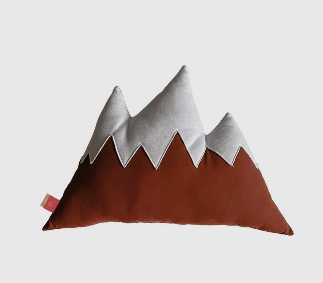 Mountain Peak Accent Pillow, Burnt Orange