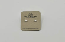 Load image into Gallery viewer, Mountains Stud Earrings, Silver