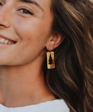 Load image into Gallery viewer, Pine Silhouette Earrings, Gold