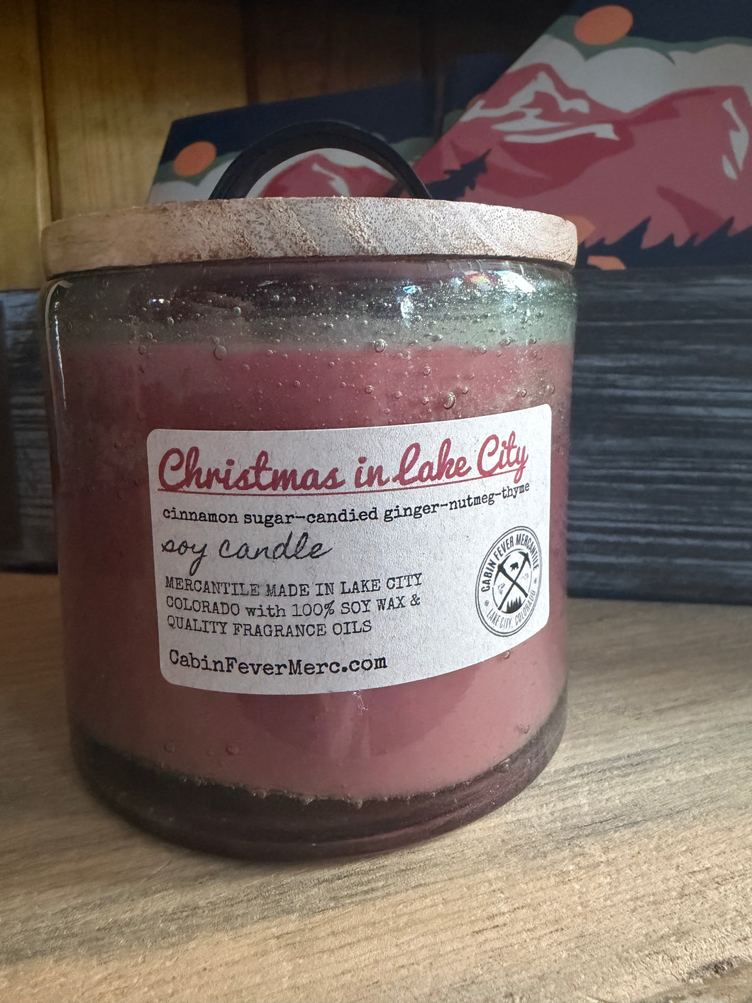 Christmas in Lake City, Soy Candle, Mercantile Made, Colorado candles
