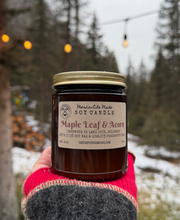 Load image into Gallery viewer, Maple Leaf &amp; Acorn Soy Candle, Mercantile Made Candles