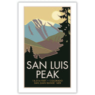 San Luis Peak-Colorado 14er Poster