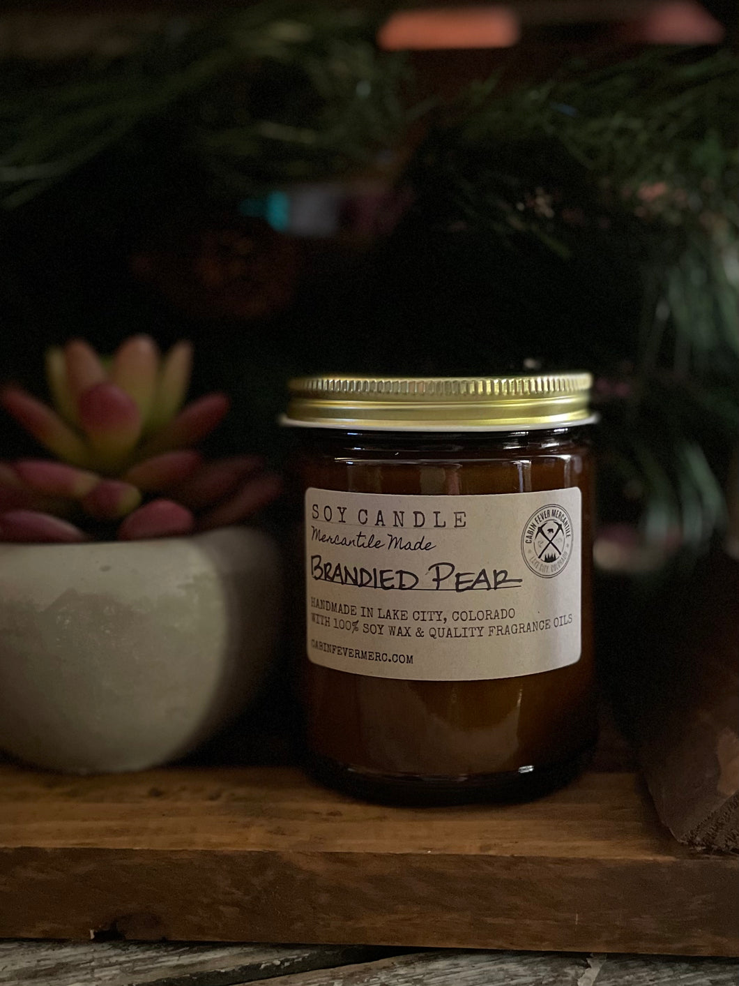 Brandied Pear, Fall Soy Candle